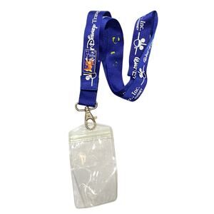Disney Mickey Mouse Lanyard ID Holder Keychain with Mickey Pin Holder